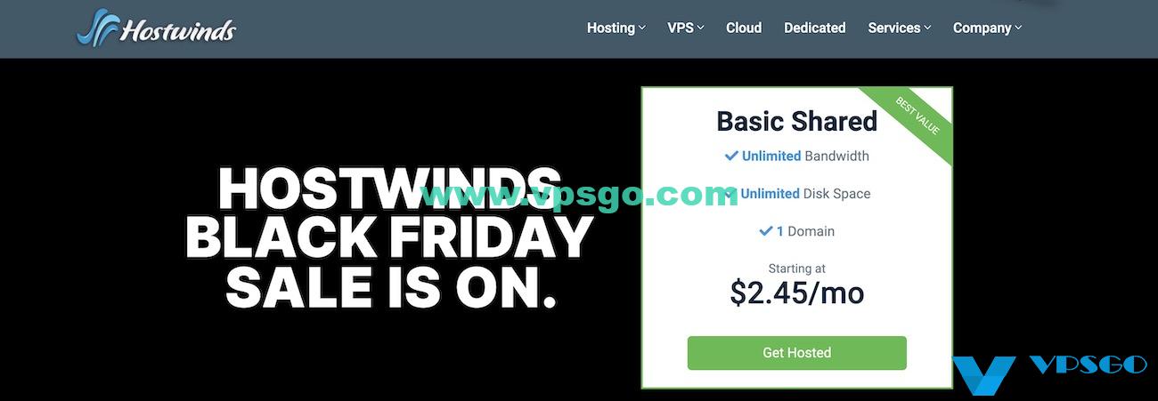 Hostwinds 黑五优惠
