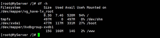 记录Linux VPS迁移挂载硬盘和解决WDCP存储空间不足的问题