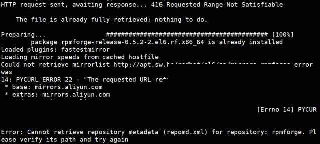 解决”Cannot retrieve repository metadata (repomd.xml)”问题